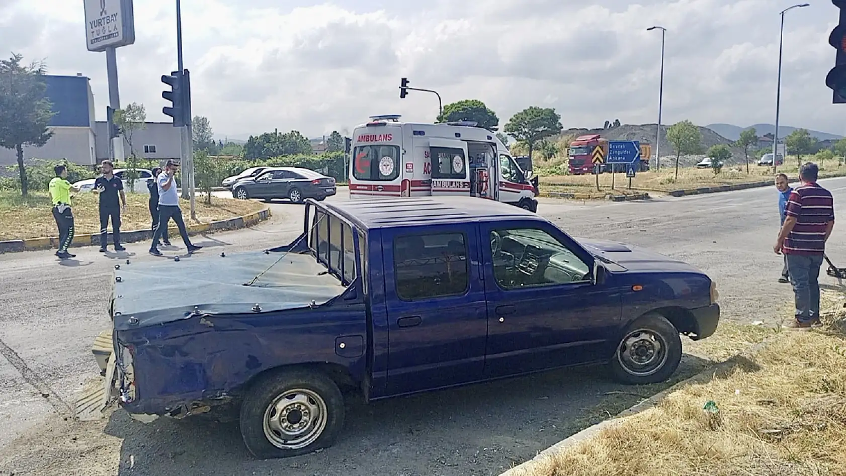 Bartın ekibi Çaycuma'da kaza yaptı