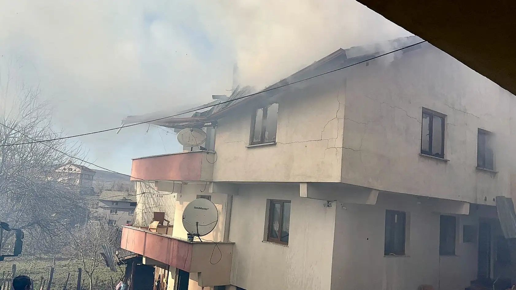 Kozcağız'da korkutan yangın