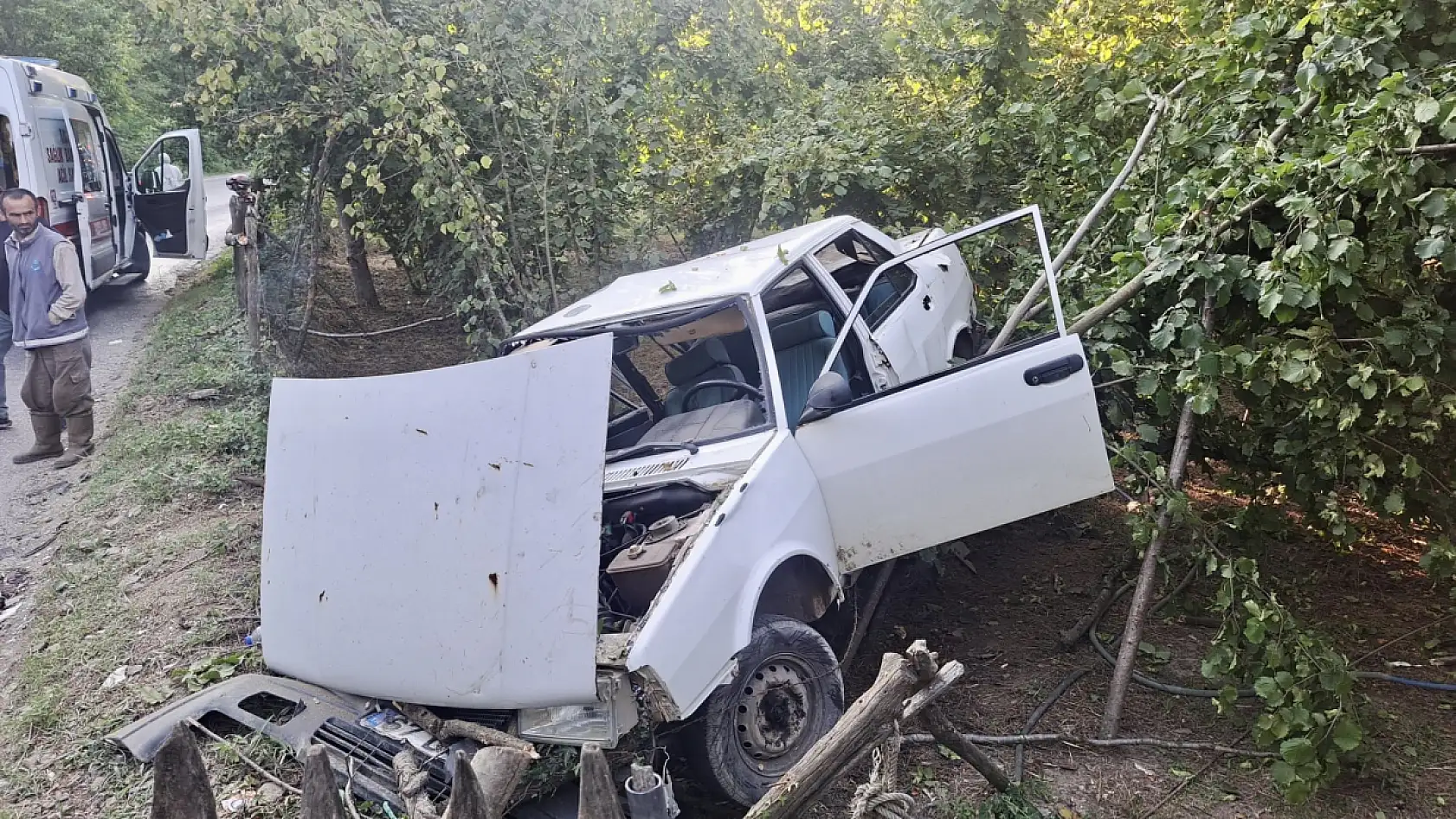 Kumluca yolunda kaza