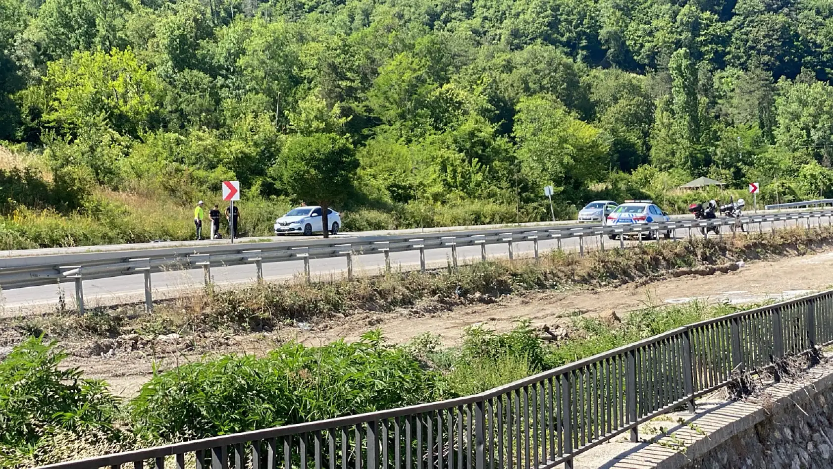 Amasra yolunda Şarampole yuvarlandı