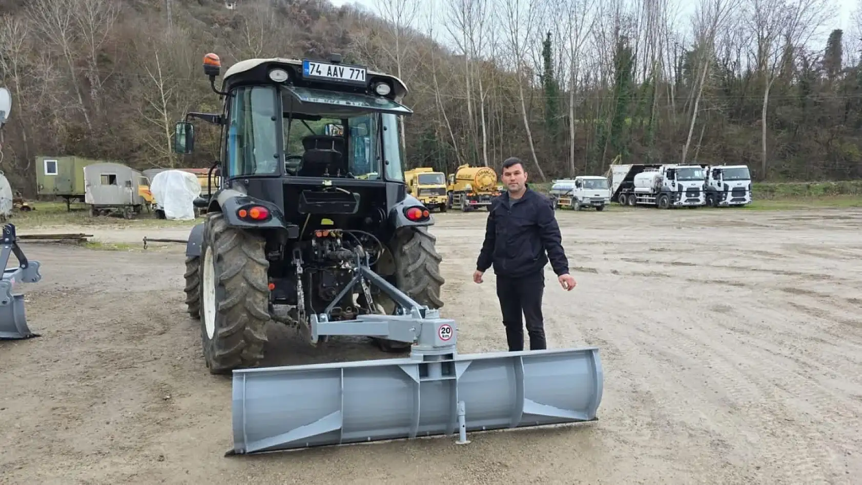 Köylere kar küreme aparatı