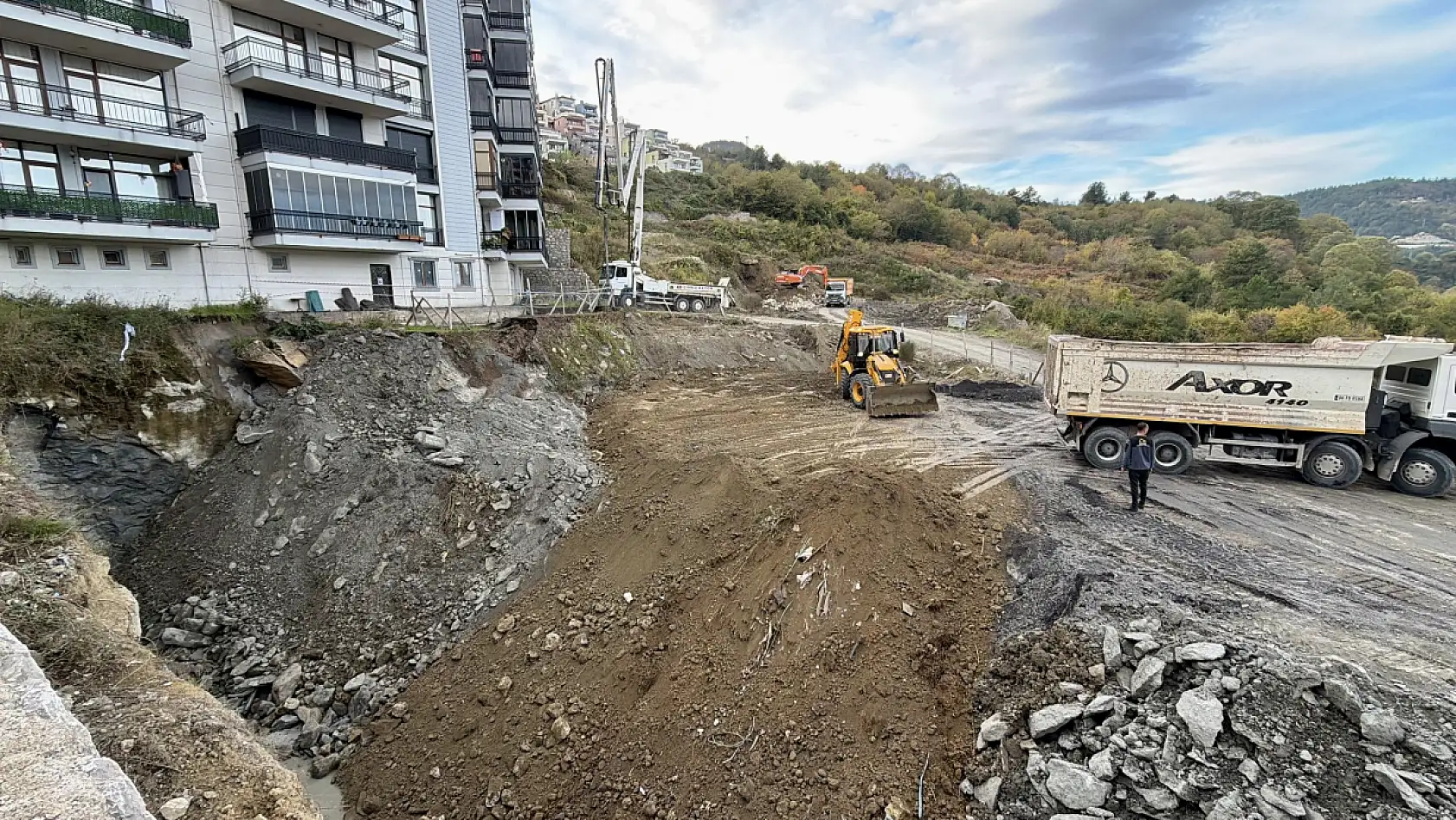 Çöken alanda çalışma