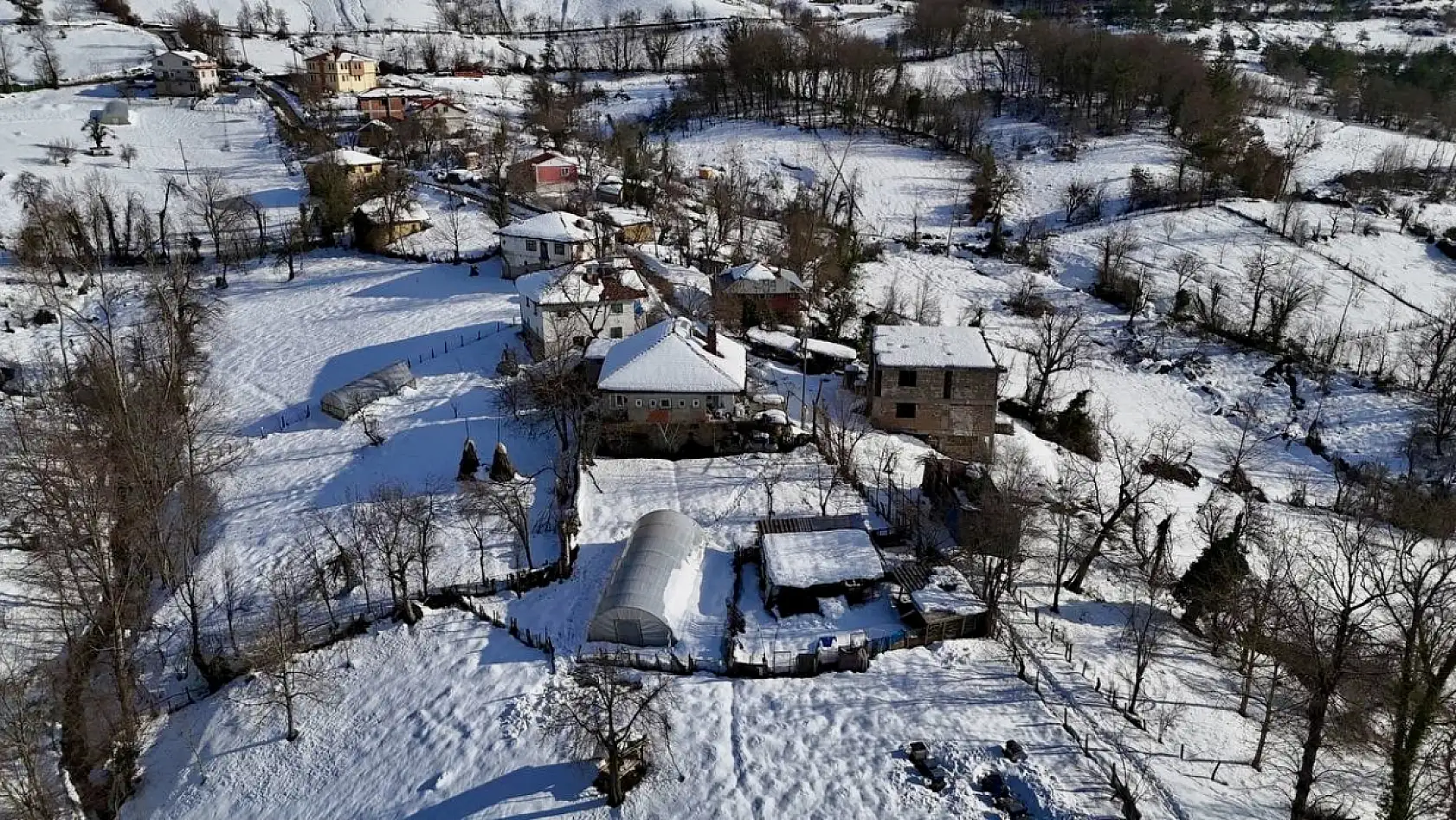 Kar birikintisine dayanamayan seralar çöktü
