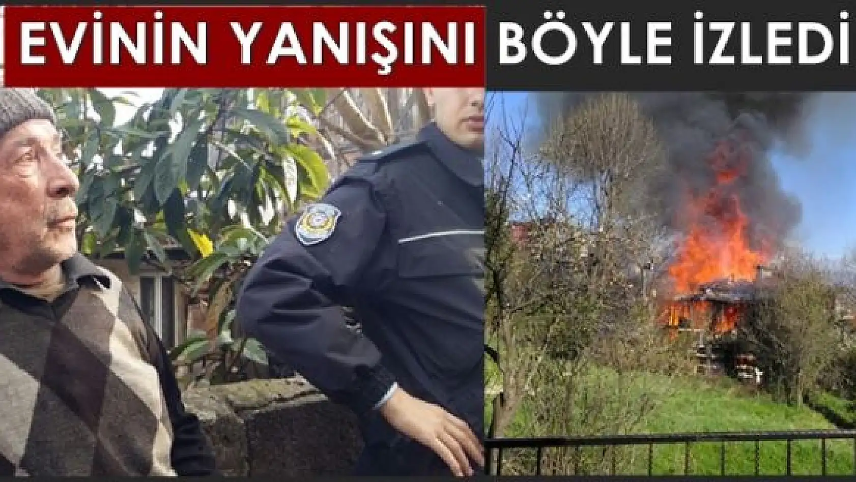2 katlı ev alev alev yandı