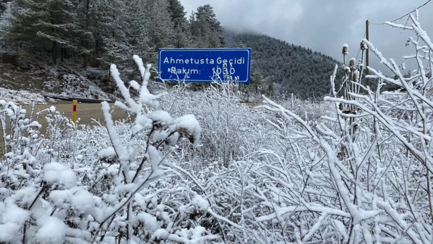 Ahmetusta'dan kar manzaraları