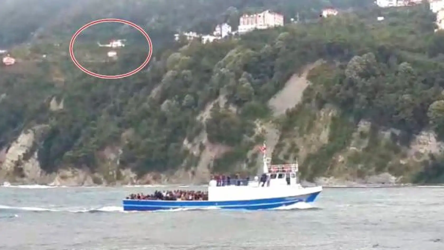 Amasra açıklarında mülteci avı