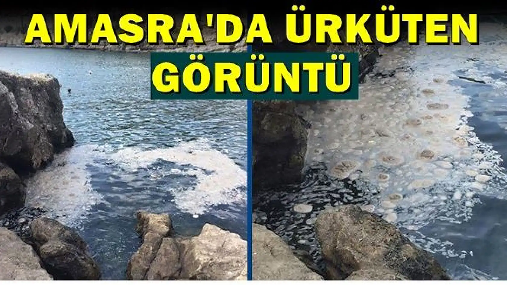 Amasra'da ürkütücü görüntüler