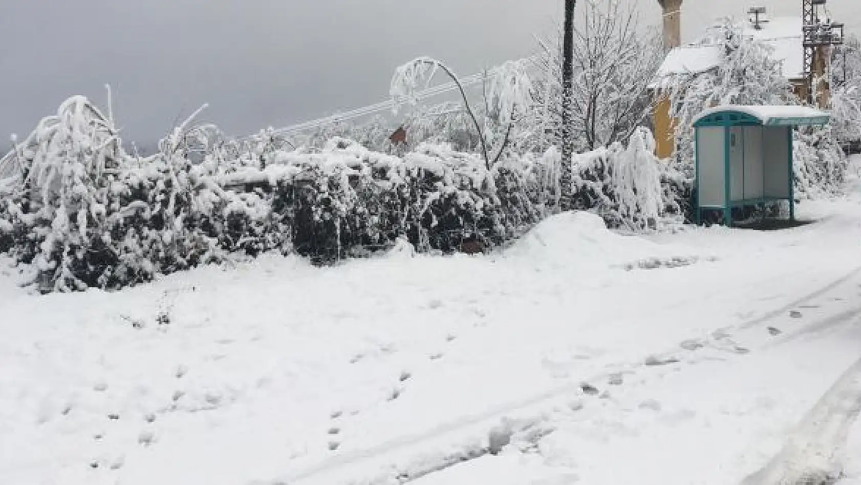 Arıt'ın zirvesinden kar manzaraları