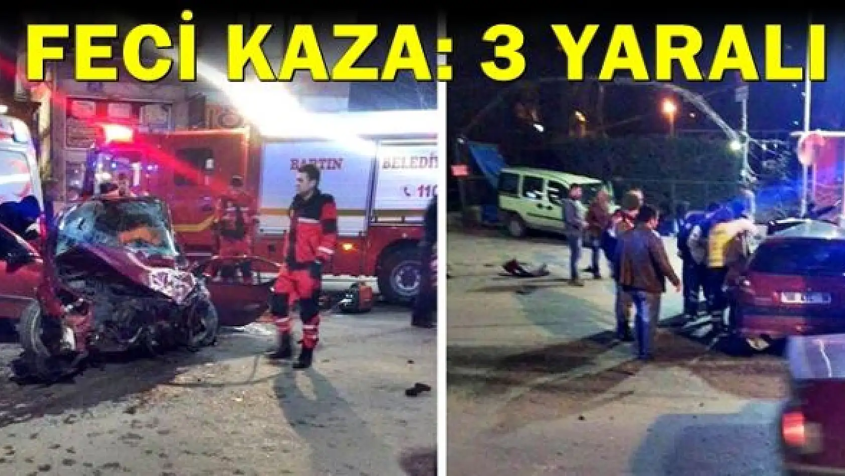 Aşırı hız ve alkol kazaya yol açtı, 3 yaralı