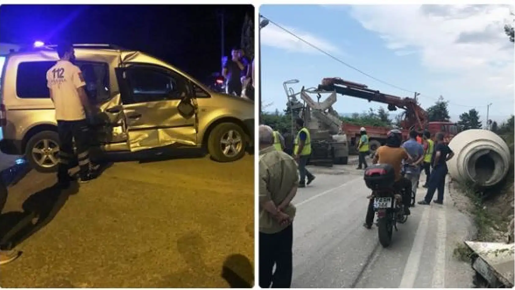 Bartın'da İki trafik kazası 