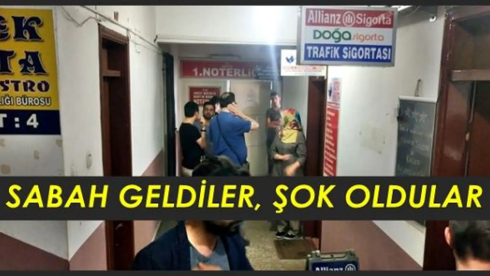 Bartın'da iş hanına hırsızlar girdi