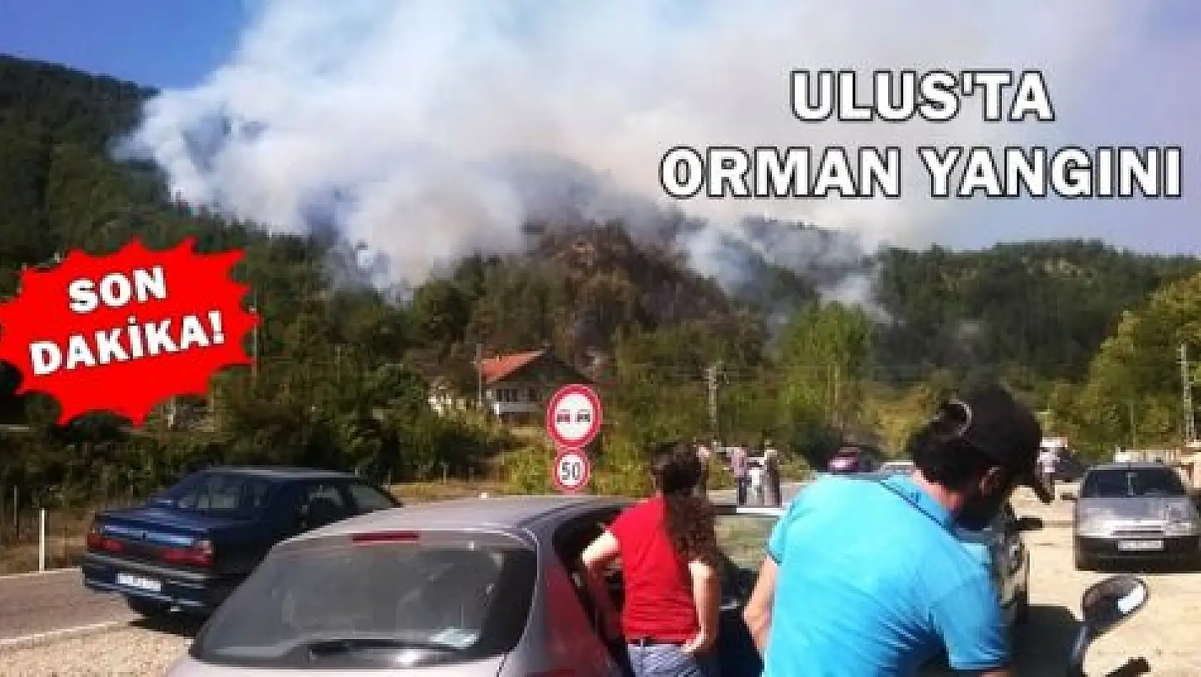 Bartın'da orman yangını