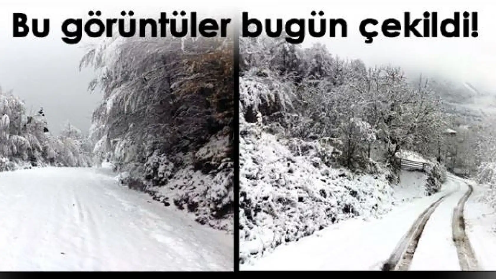 Bartın'dan kartpostallık kar manzaraları