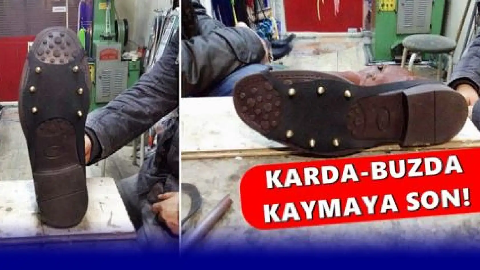 Bartınlı ayakkabıcıdan çivili takmatik