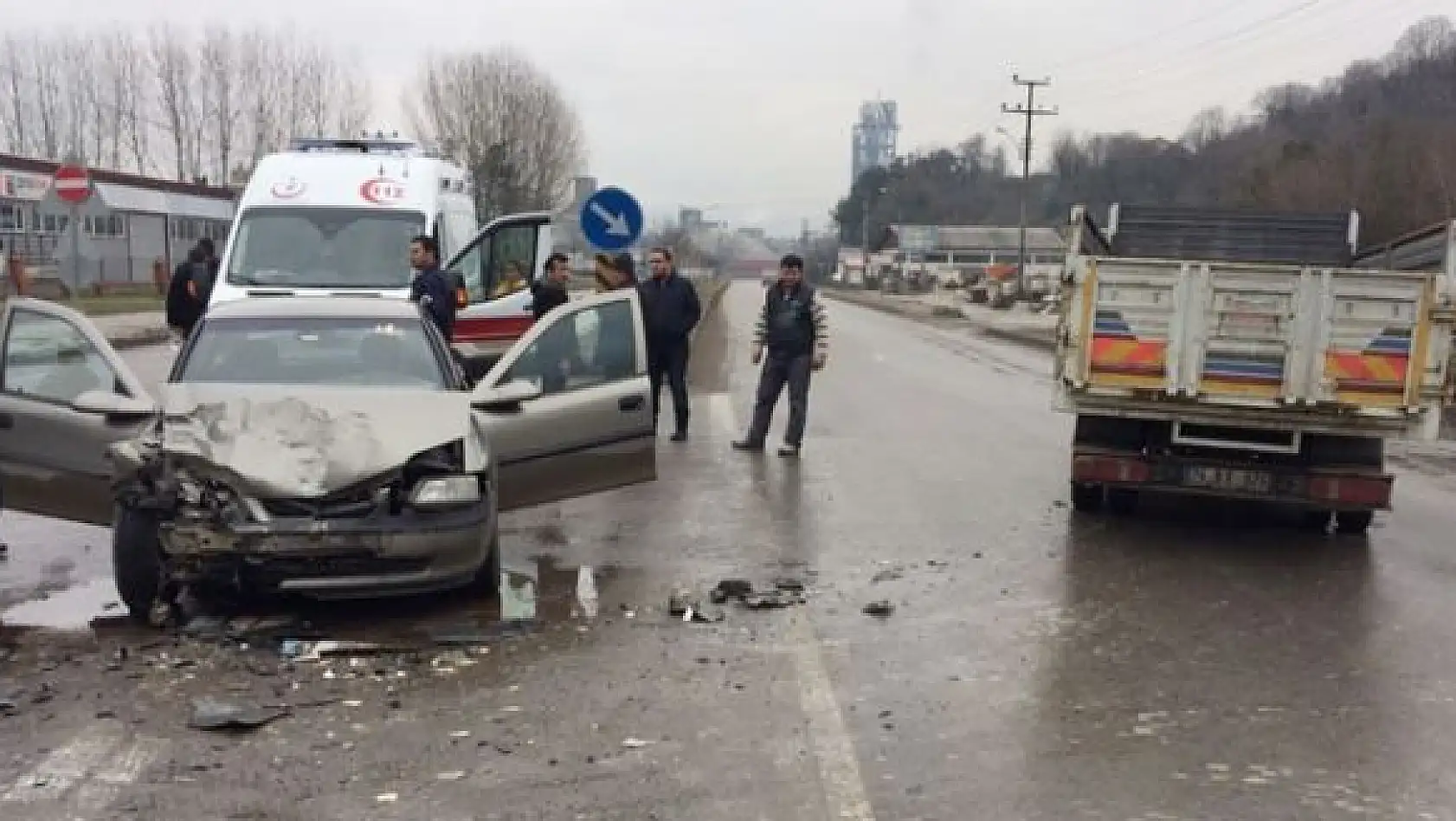 Boğaz yolunda kaza