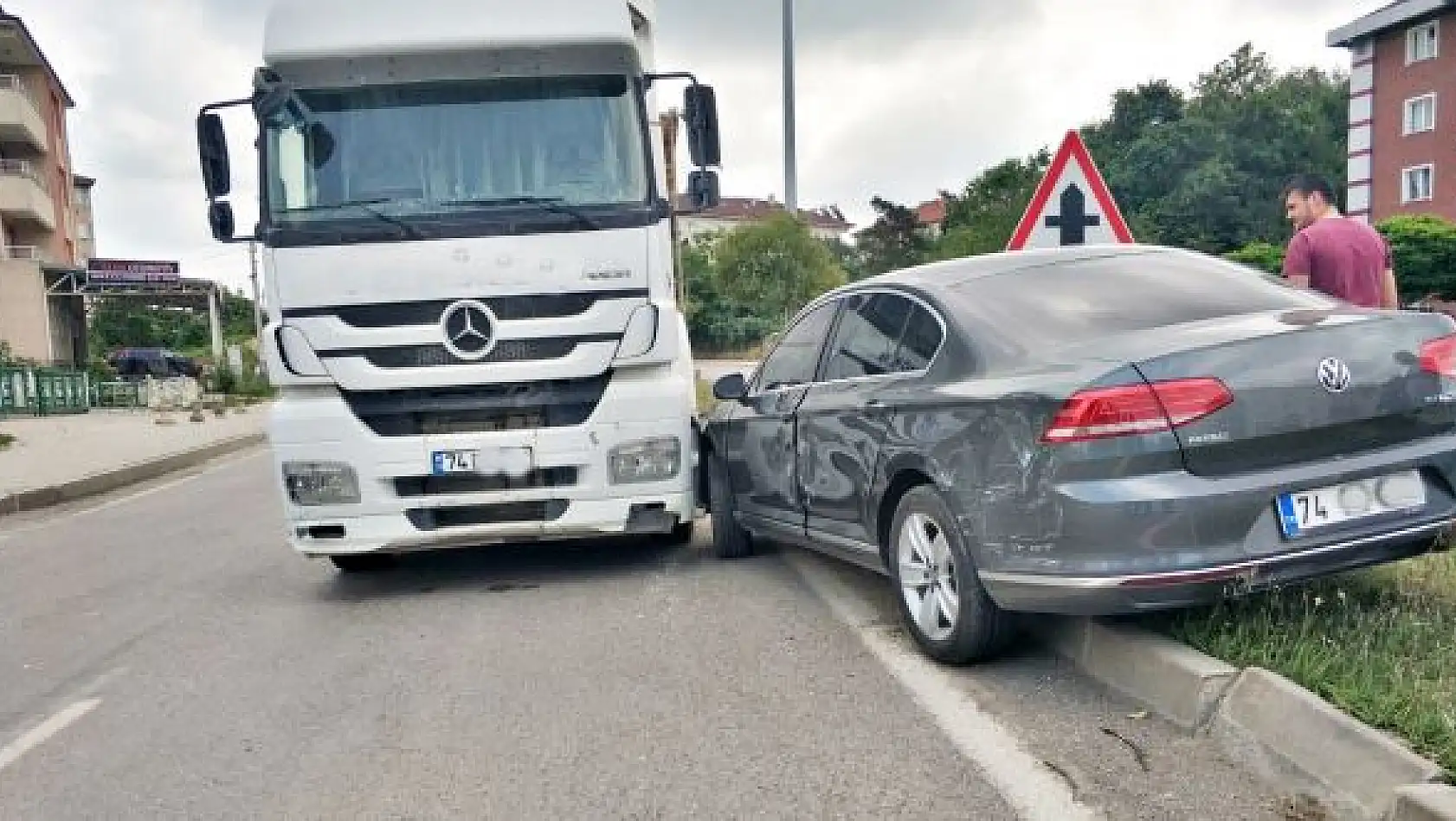 Çevre yolunda kaza!