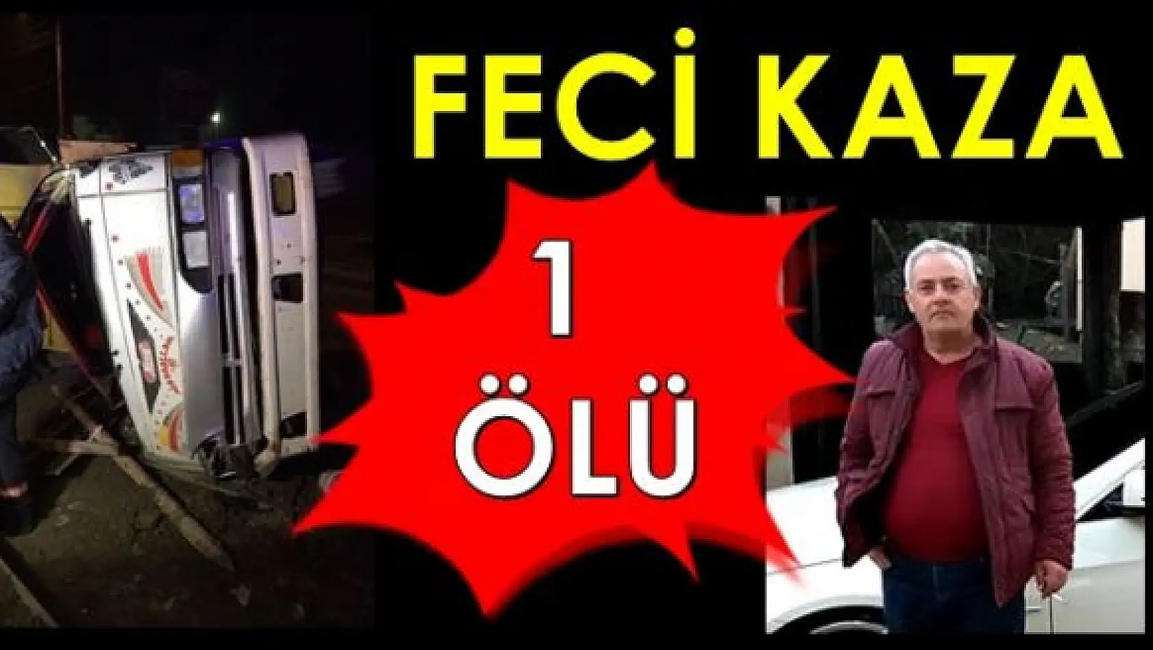 Direğe Çarpan Kamyonet Sürücüsü Öldü