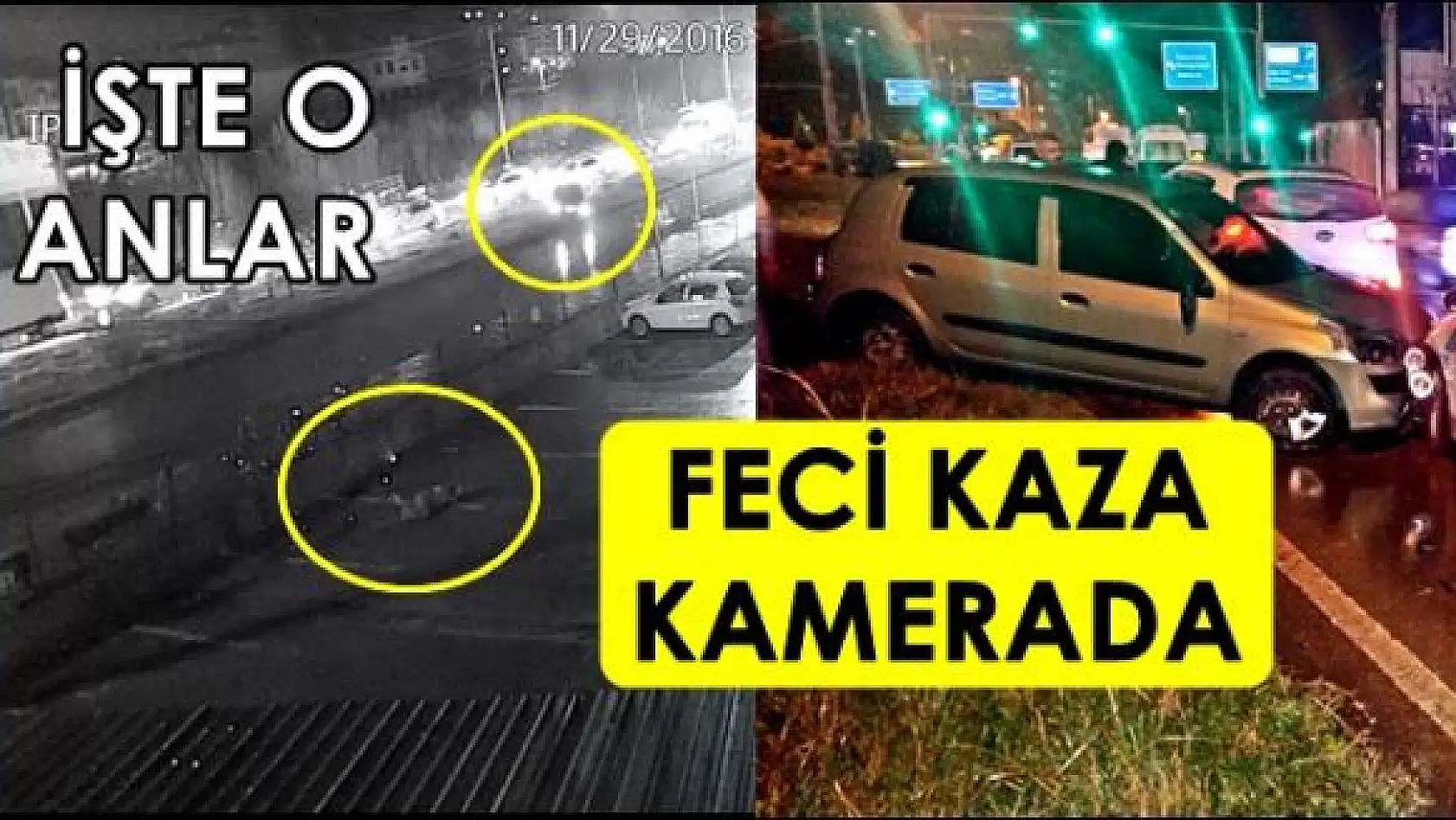 Feci kazada bir kadın ağır yaralandı