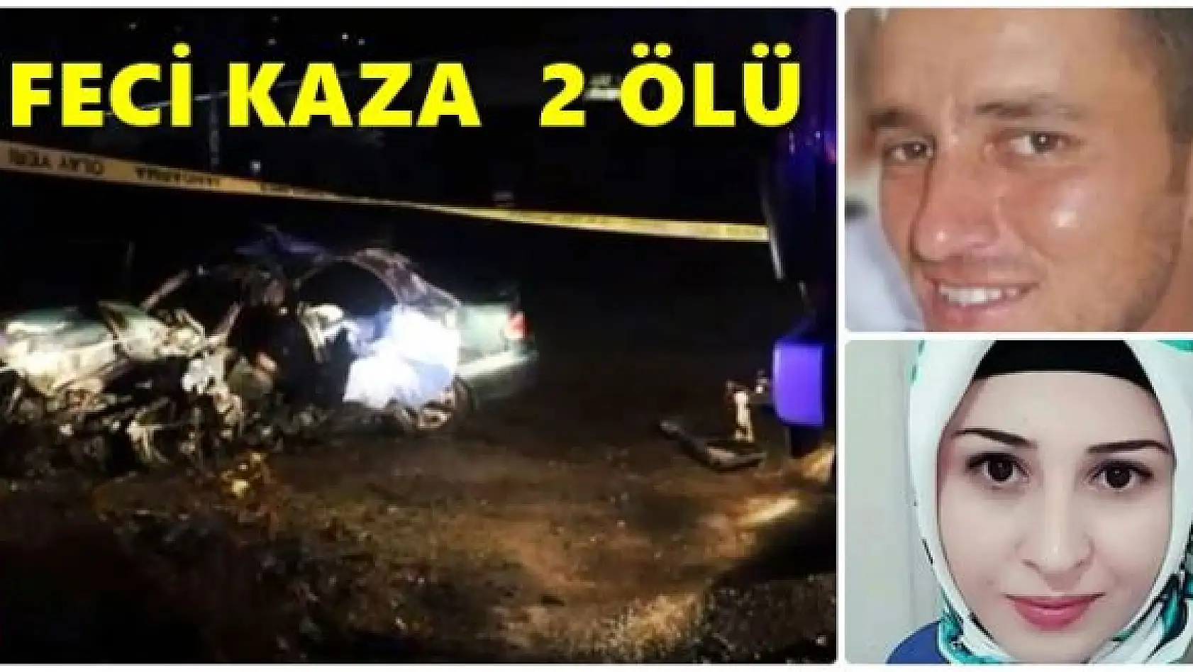 Feci kazada karı koca hayatını kaybetti