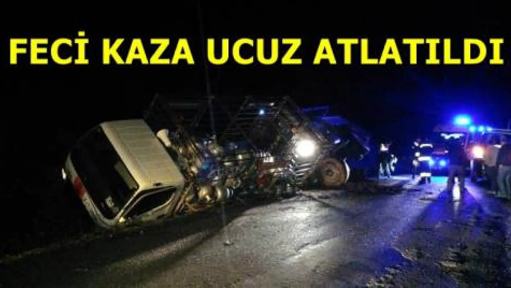 Freni patlayan kamyon dehşet saçtı