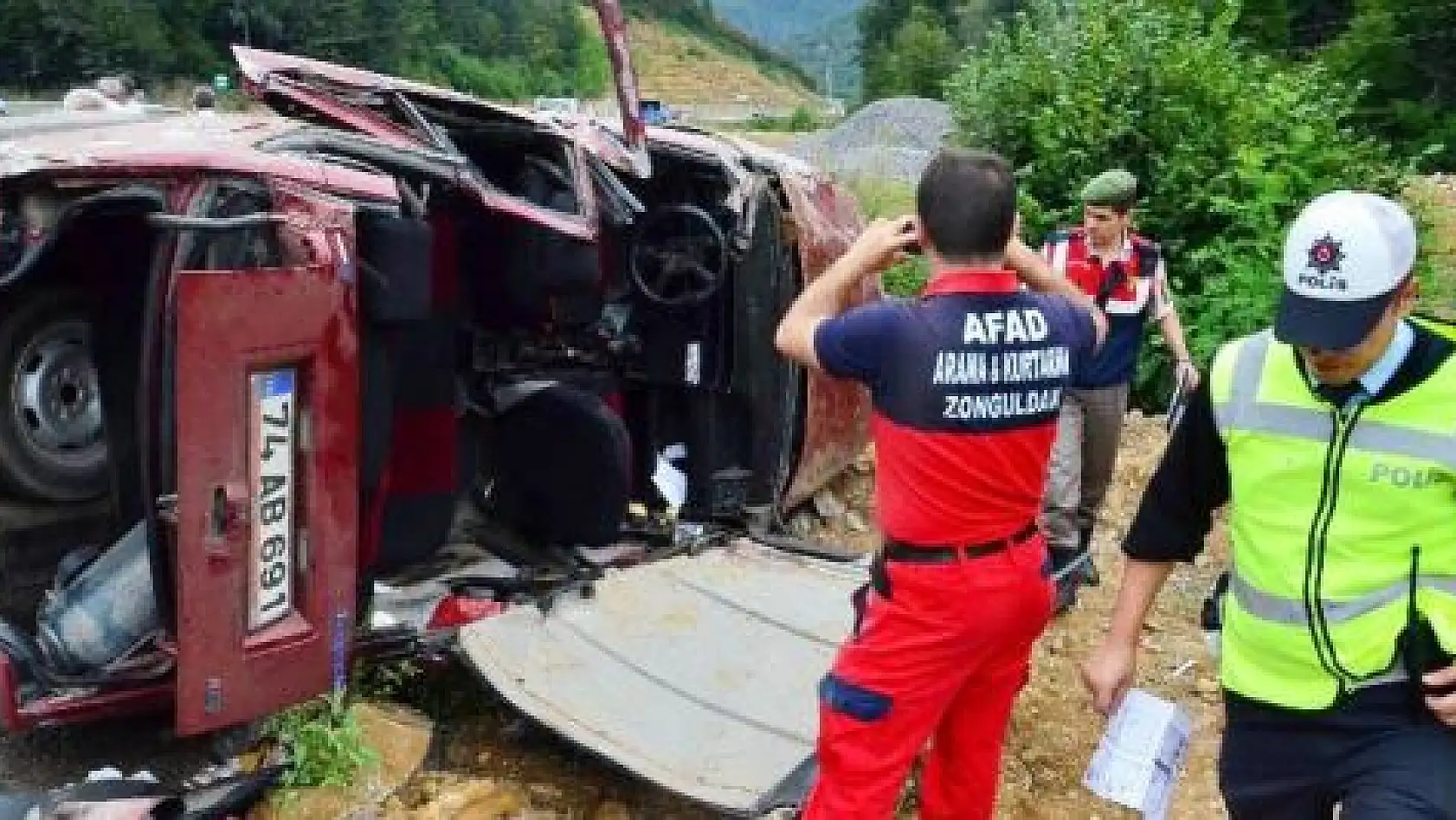 Hastane yolunda feci kaza