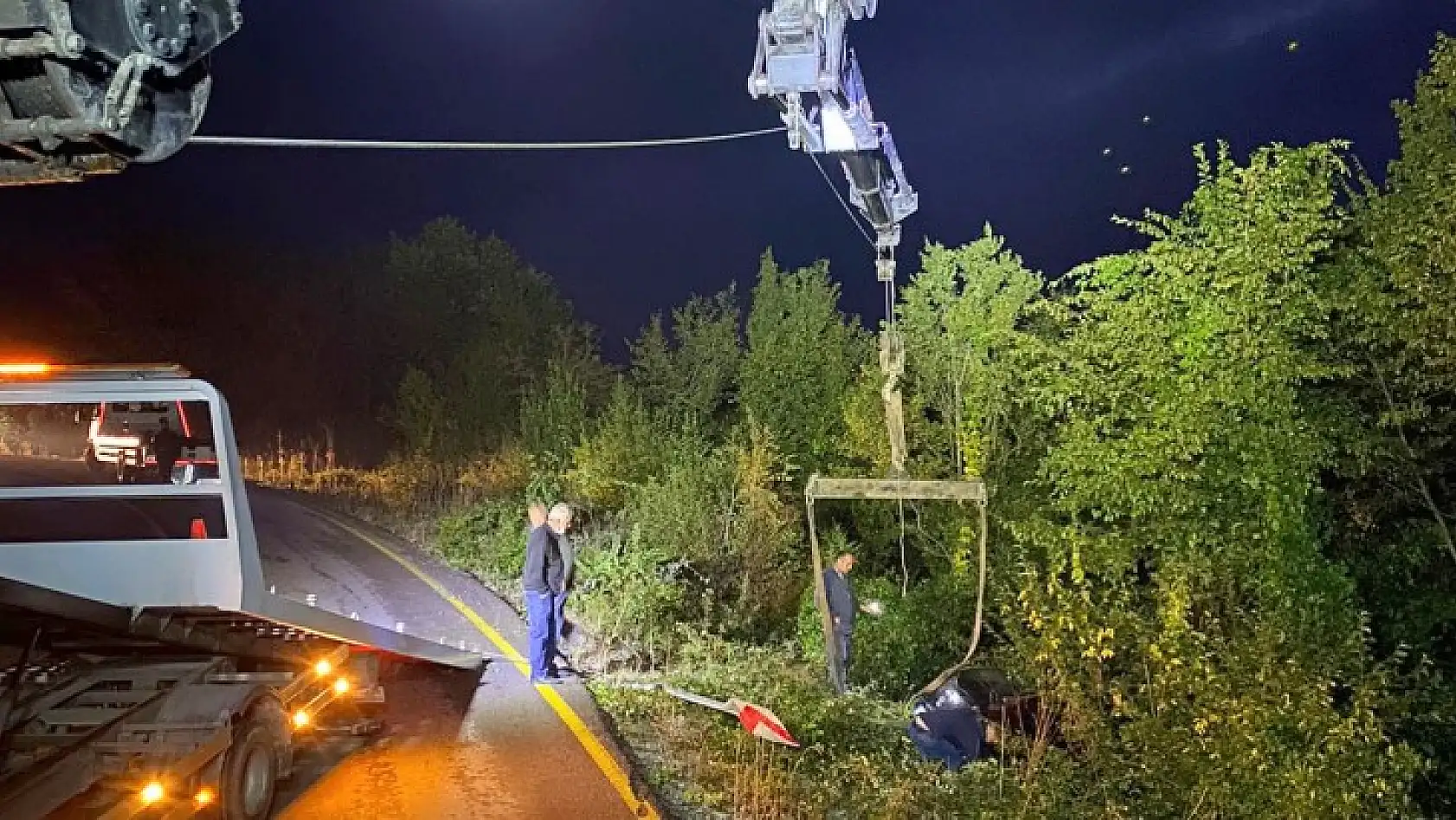 İnkumu rampasında kaza