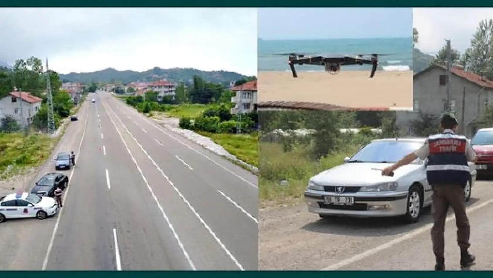 Jandarmadan Drone ile Bayram denetimi
