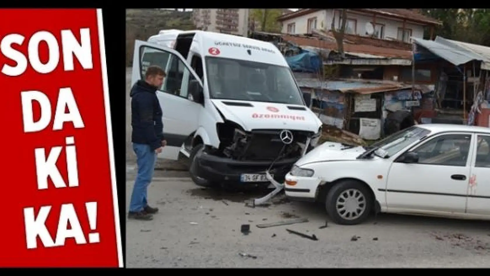 Kafa kafaya çarpıştılar 1 yaralı