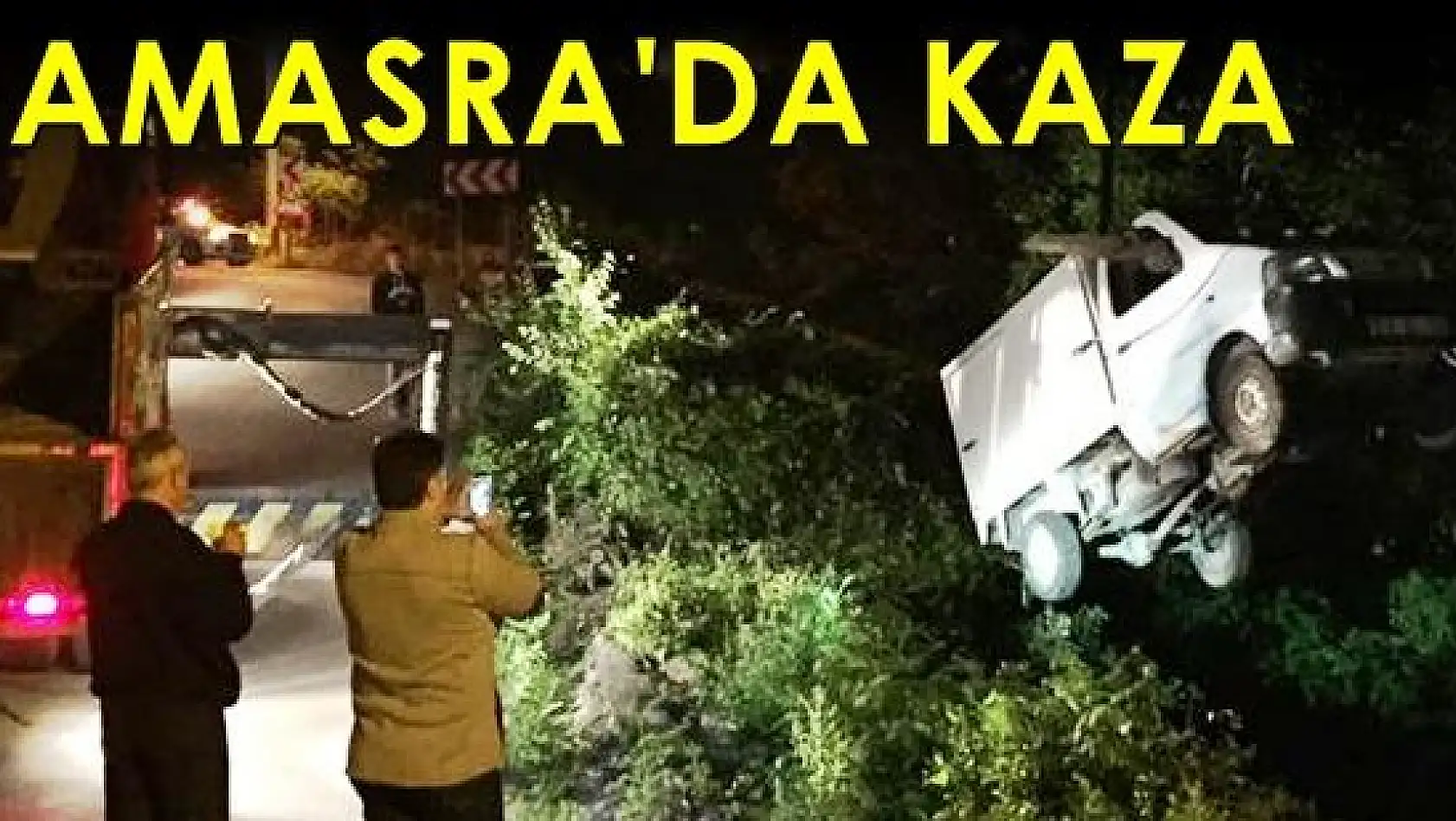 Kamyonet şarampole uçtu: 1 yaralı