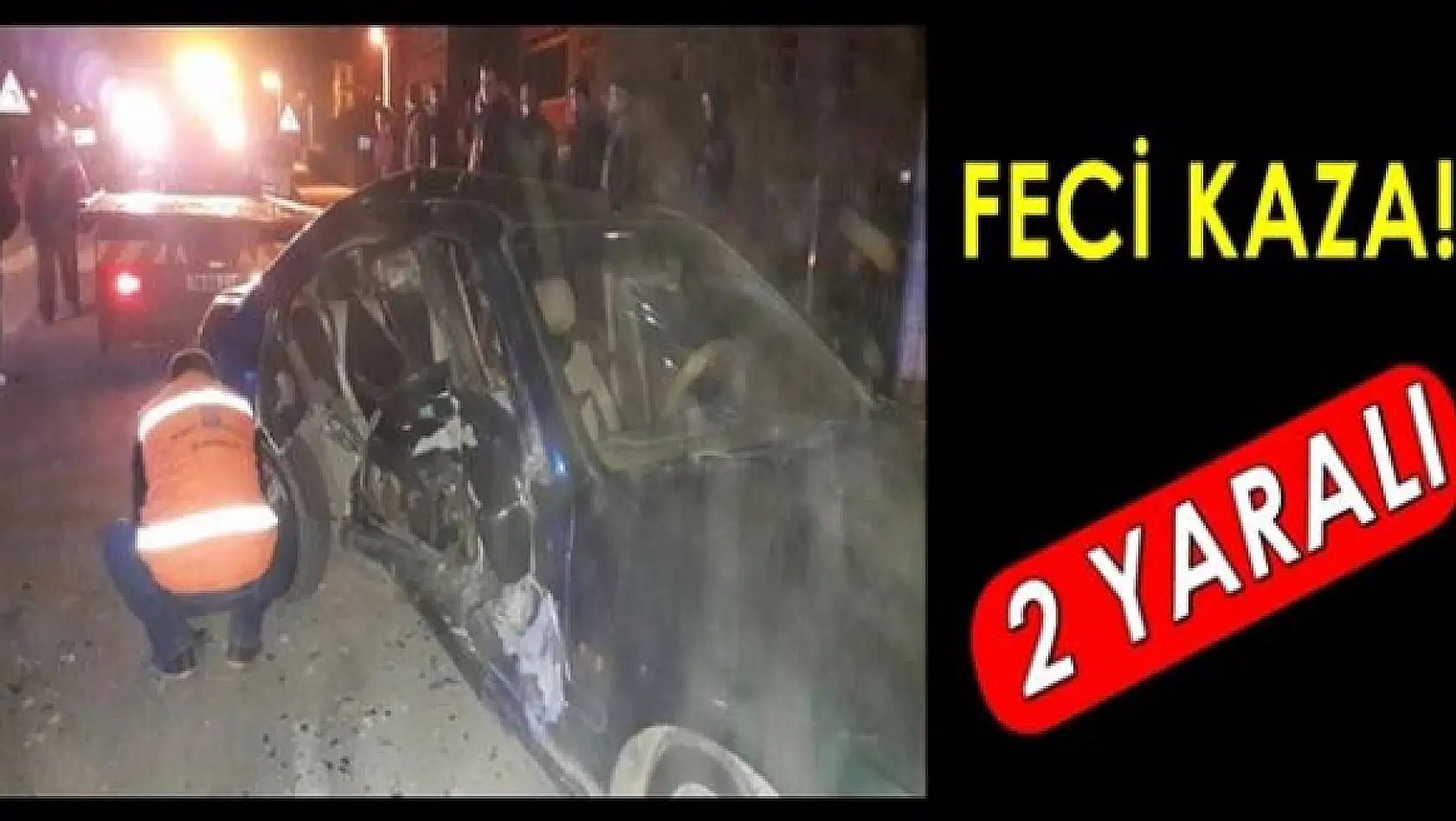 Kavşakta çarpıştılar, 2 Yaralı