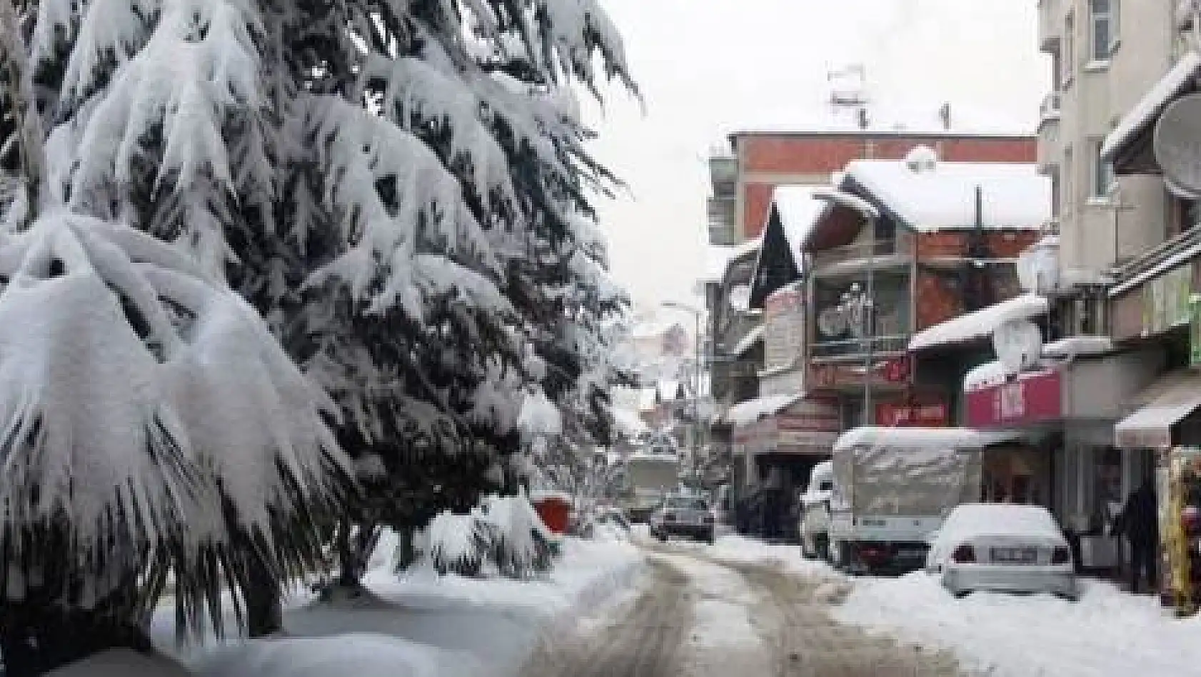 Kozcağız'da kar manzaraları