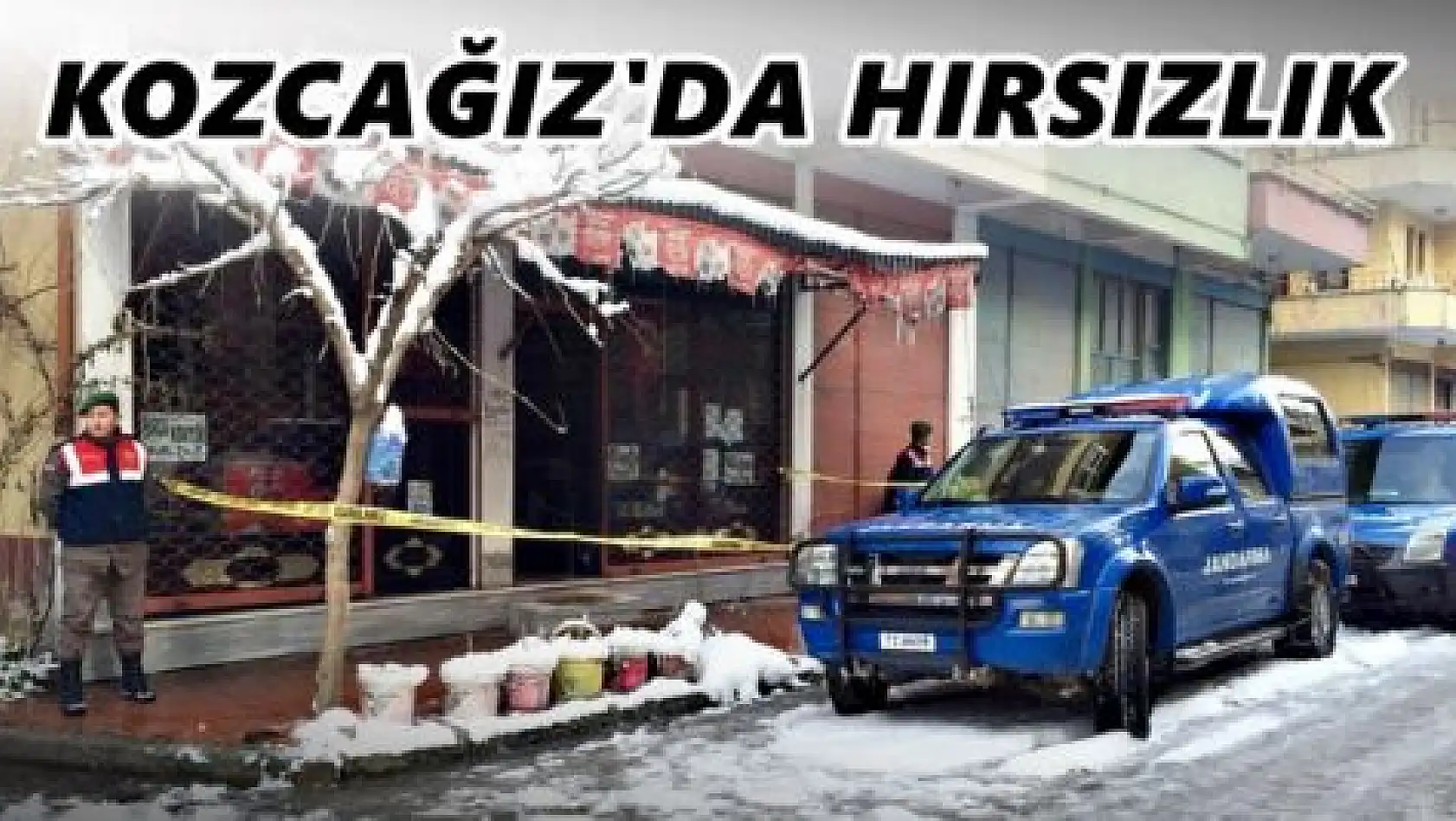 Kozcağız'da markette hırsızlık