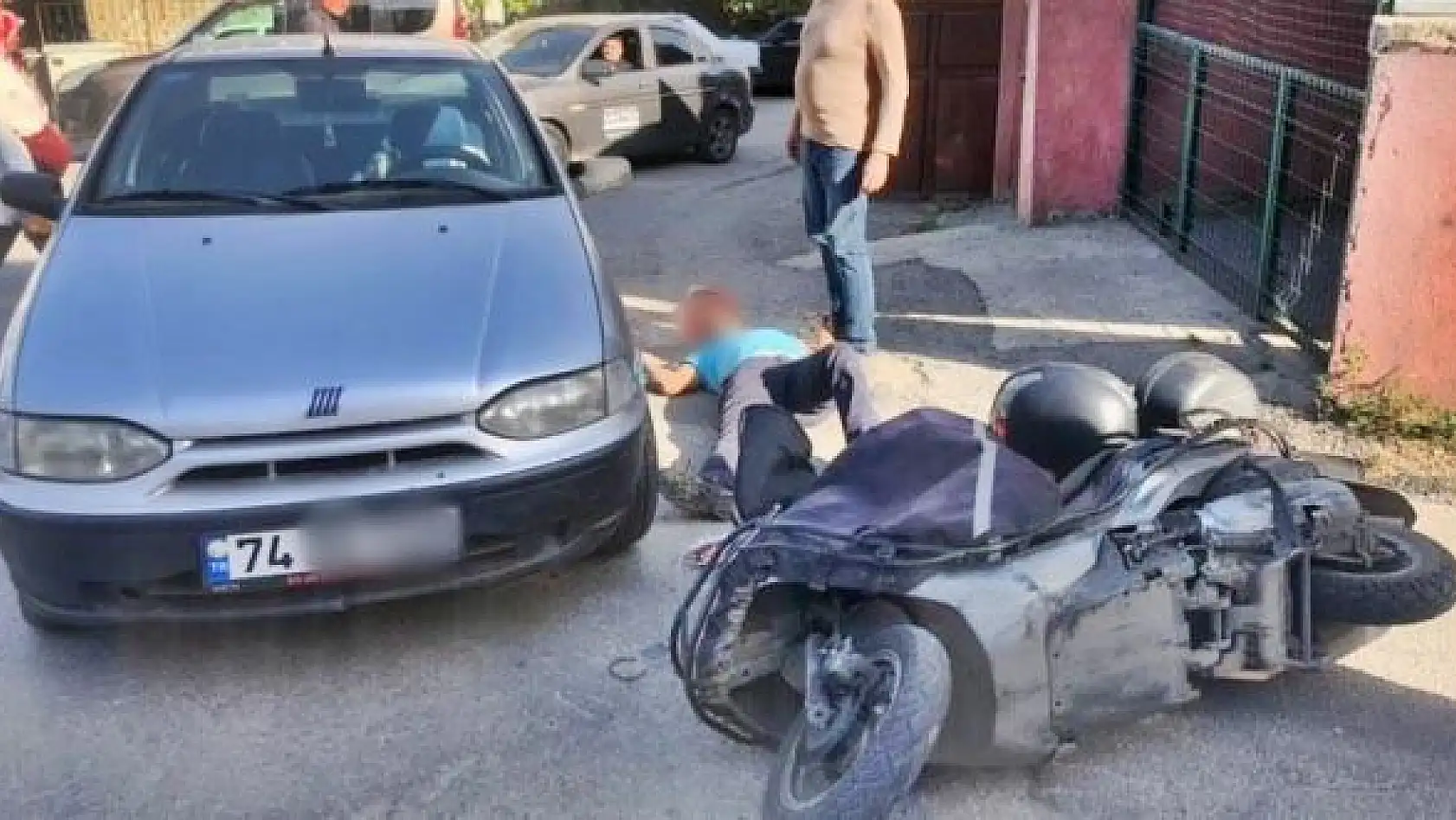 Motosiklet kazası, 1 yaralı