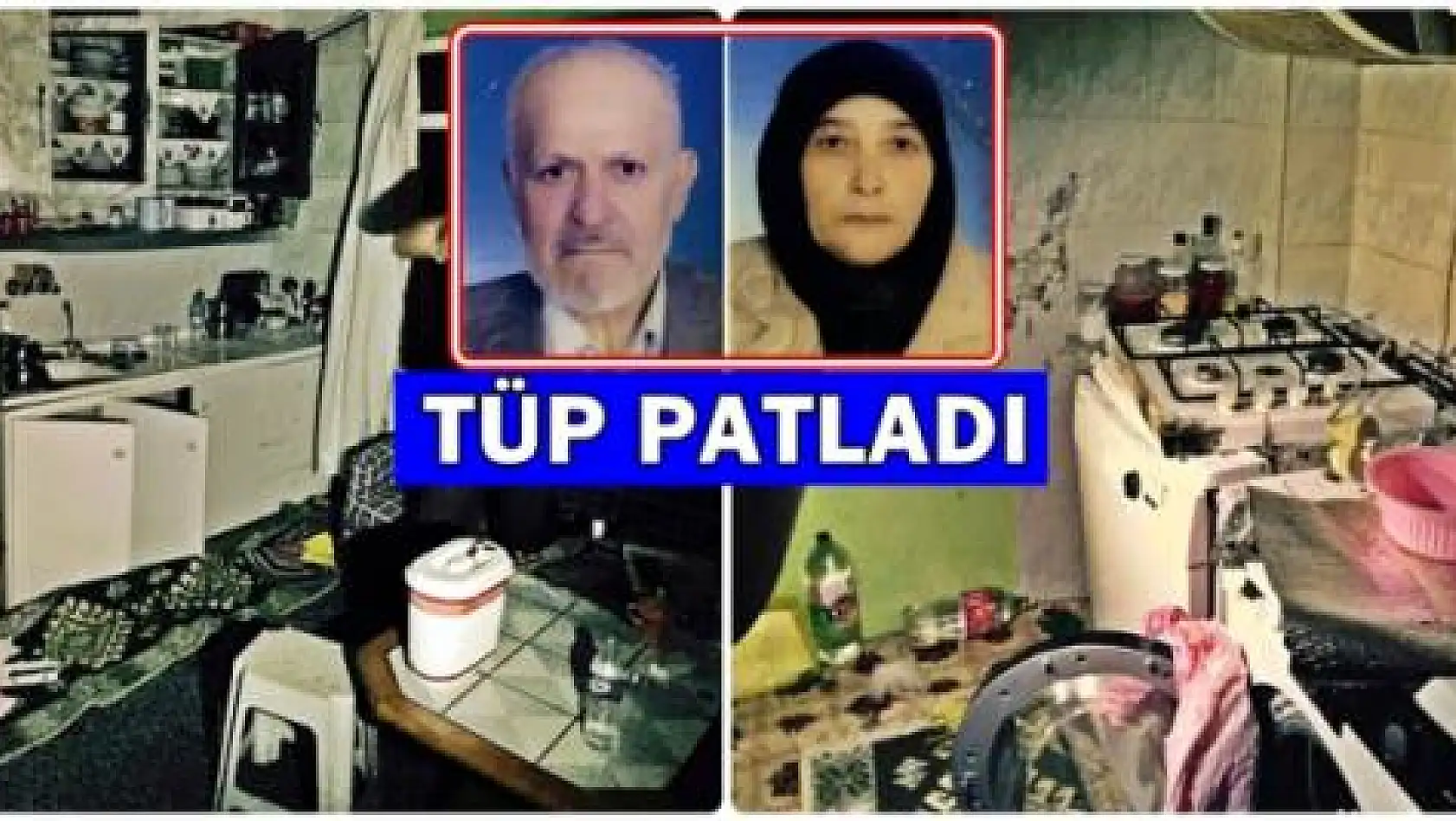 Mutfak tüpü bomba gibi patladı
