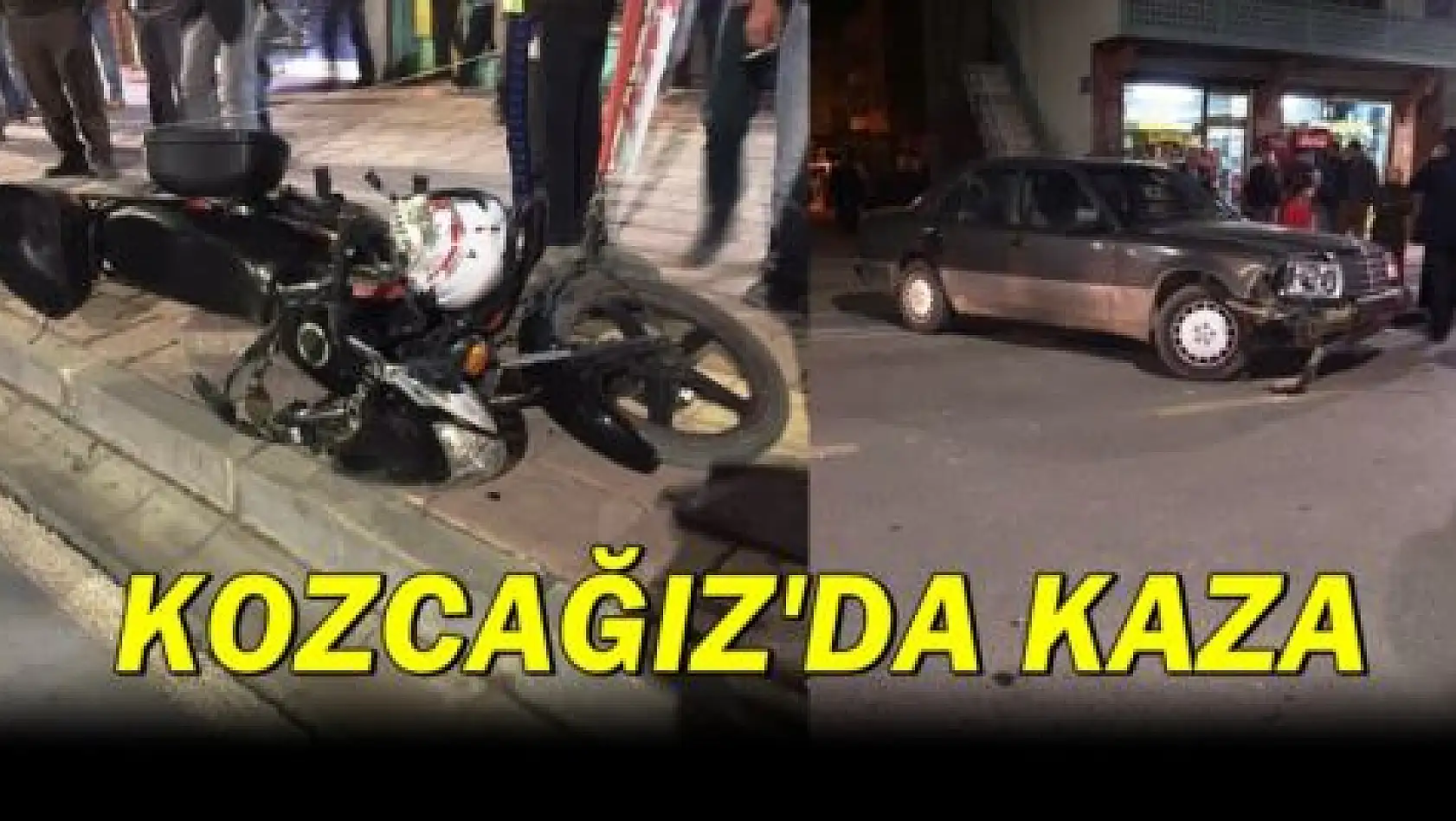 Otomobil ile motosiklet çarpıştı: 2 yaralı