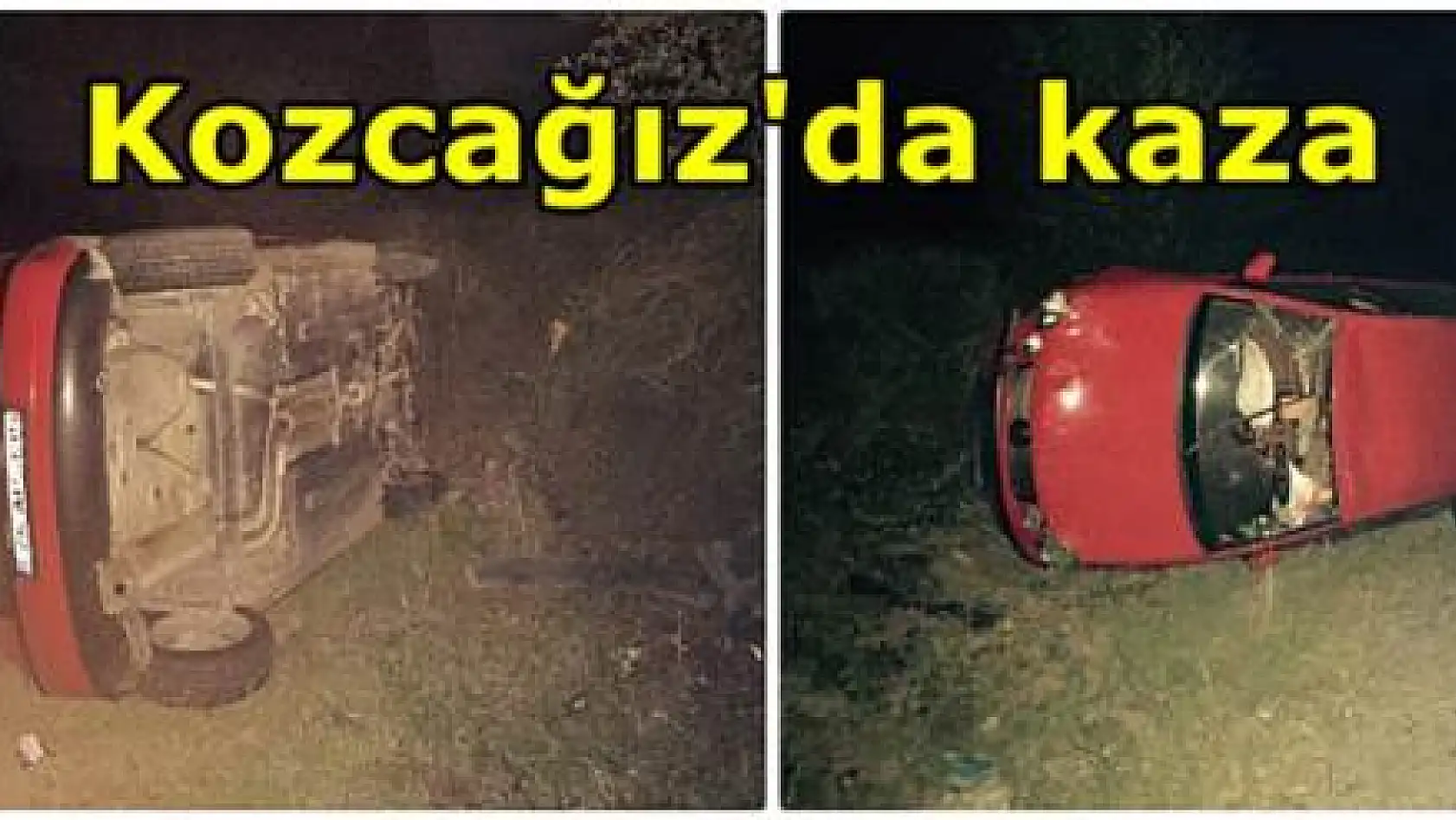 Otomobil takla attı