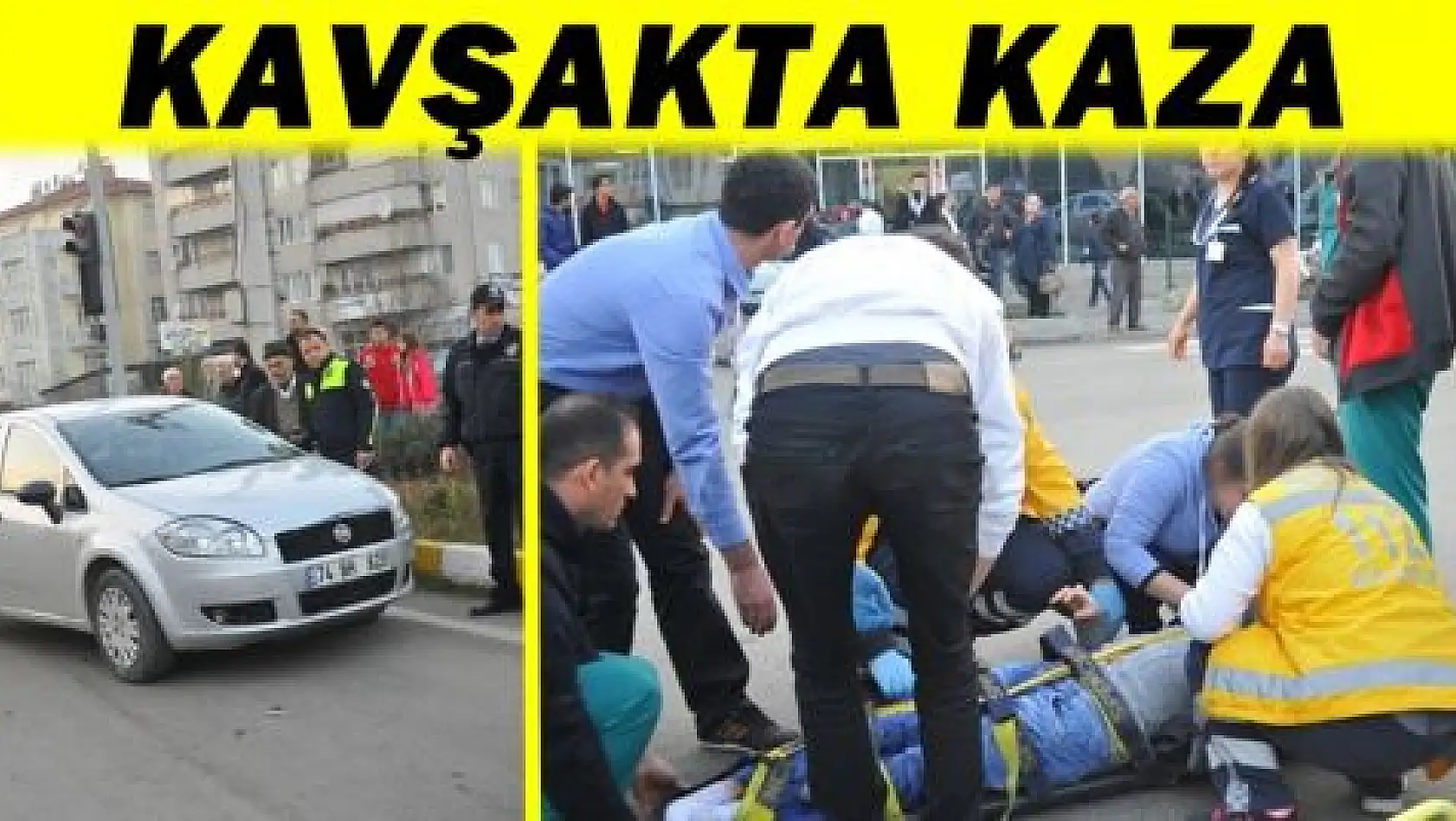 Otomobil yayaya çarptı