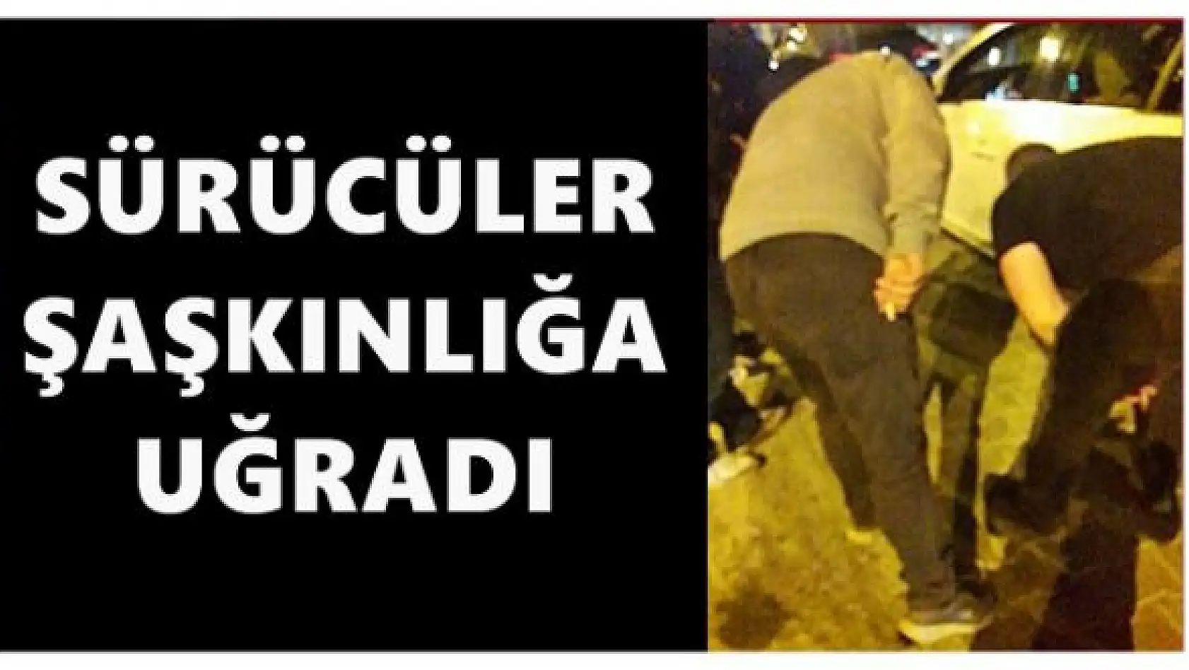 Otomobillerin lastikleri tek tek patladı