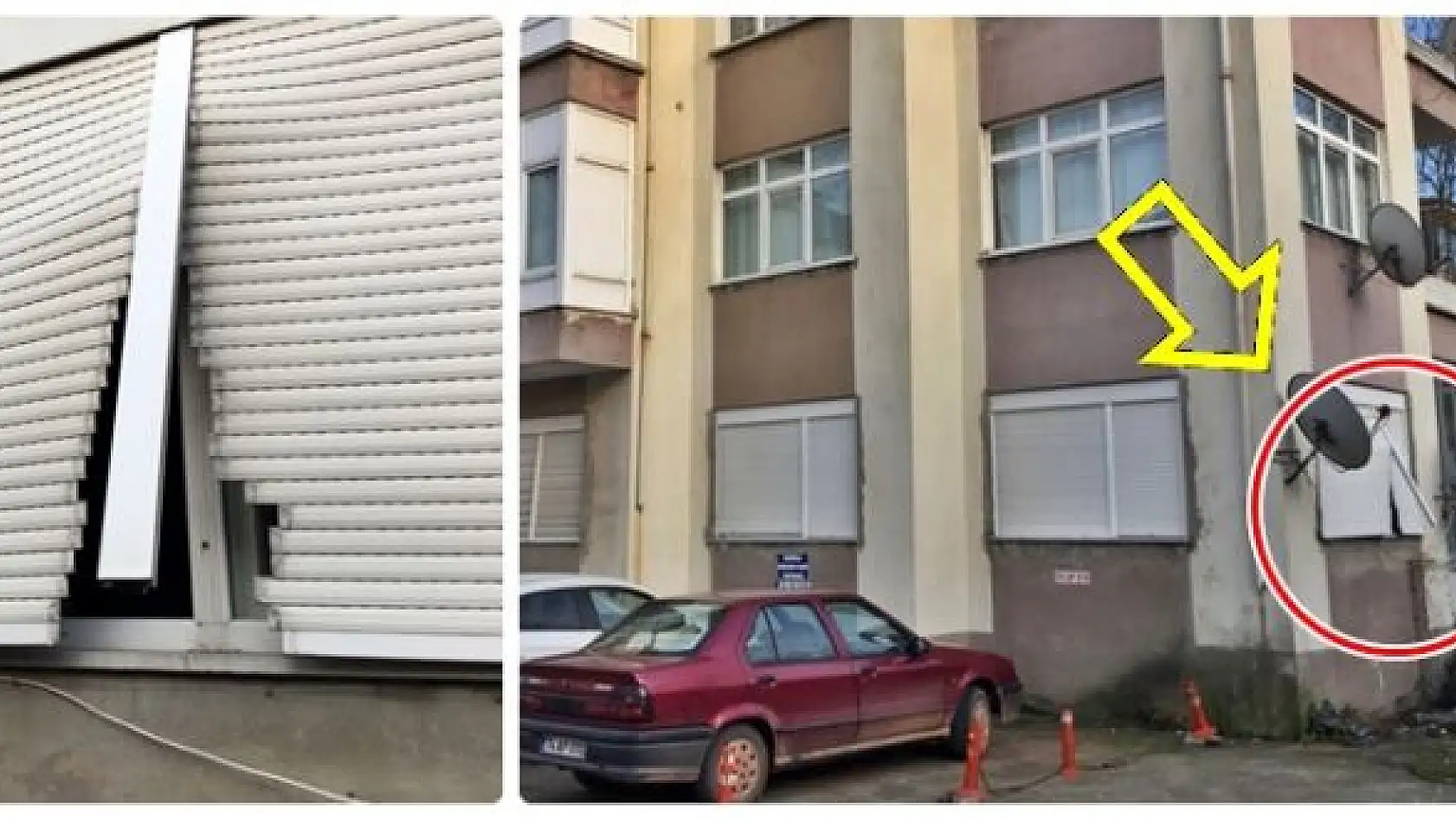 Panjuru kırıp eve girdiler