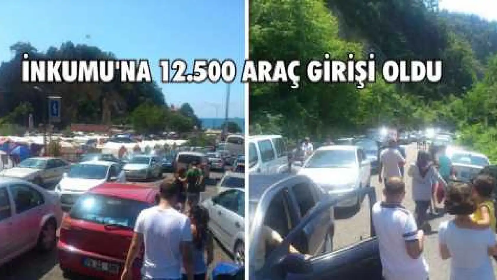 SAHİLLERDE TRAFİK FELÇ OLDU