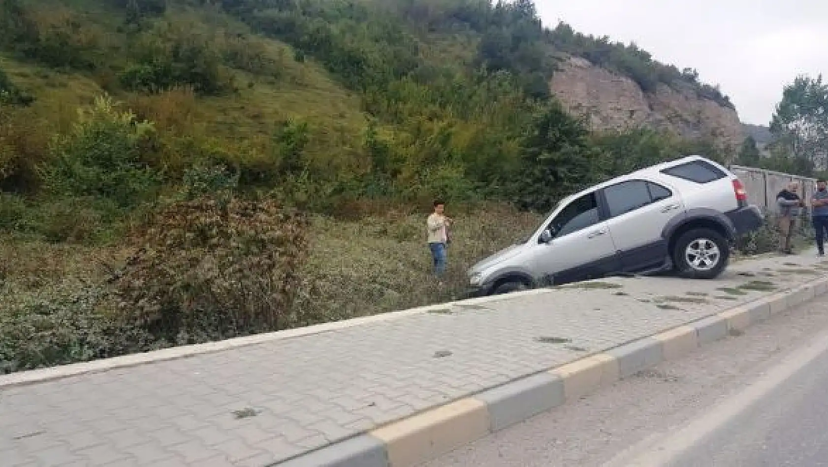 Sanayi kavşağında kaza
