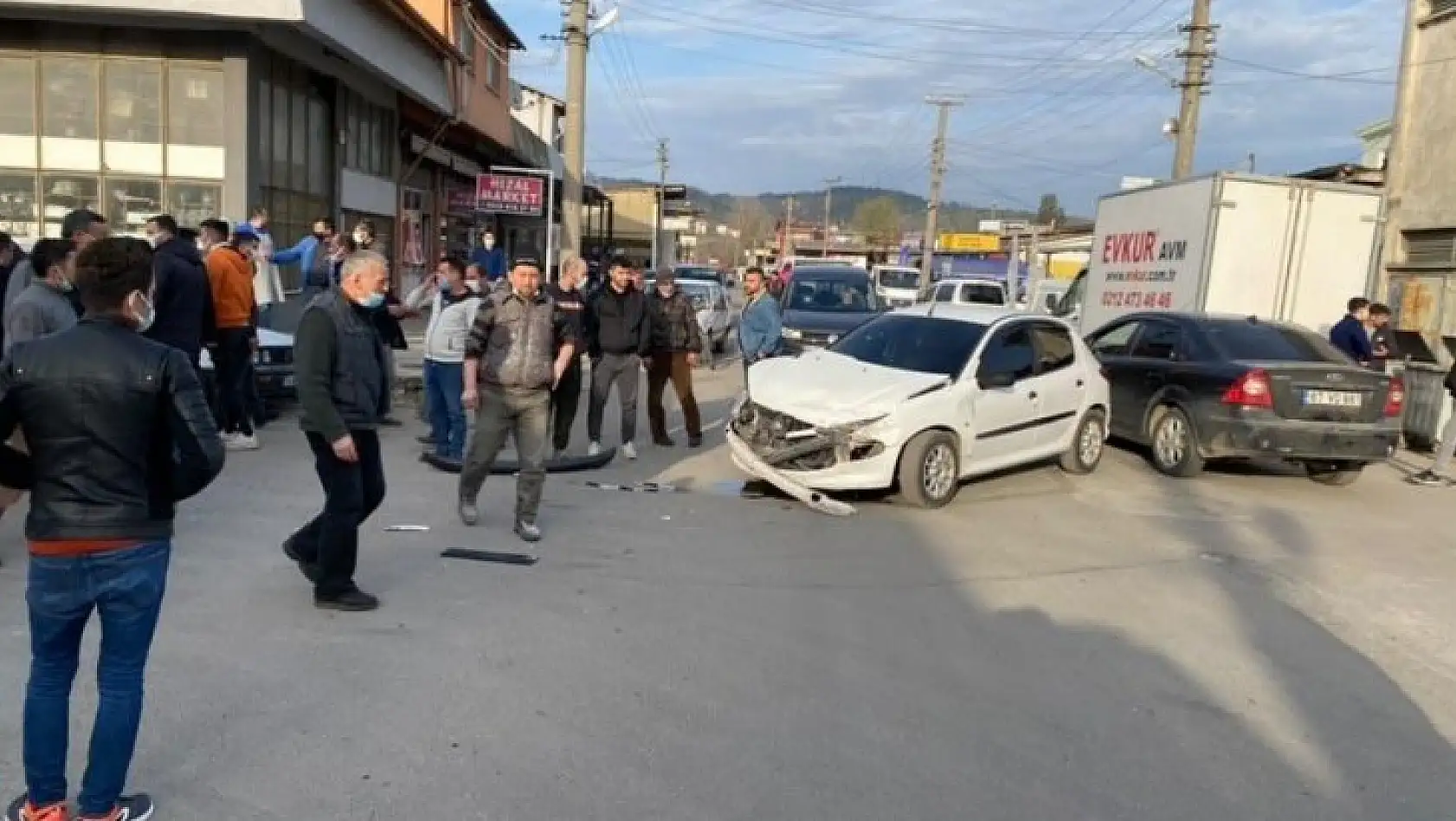 Sanayide zincirleme kaza