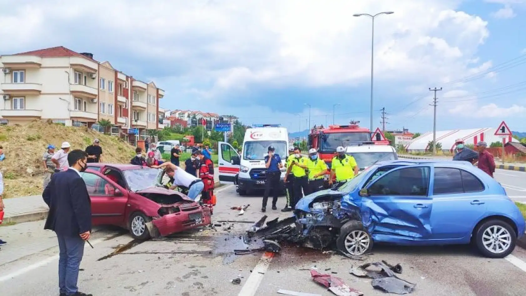 Terminal yolunda feci kaza