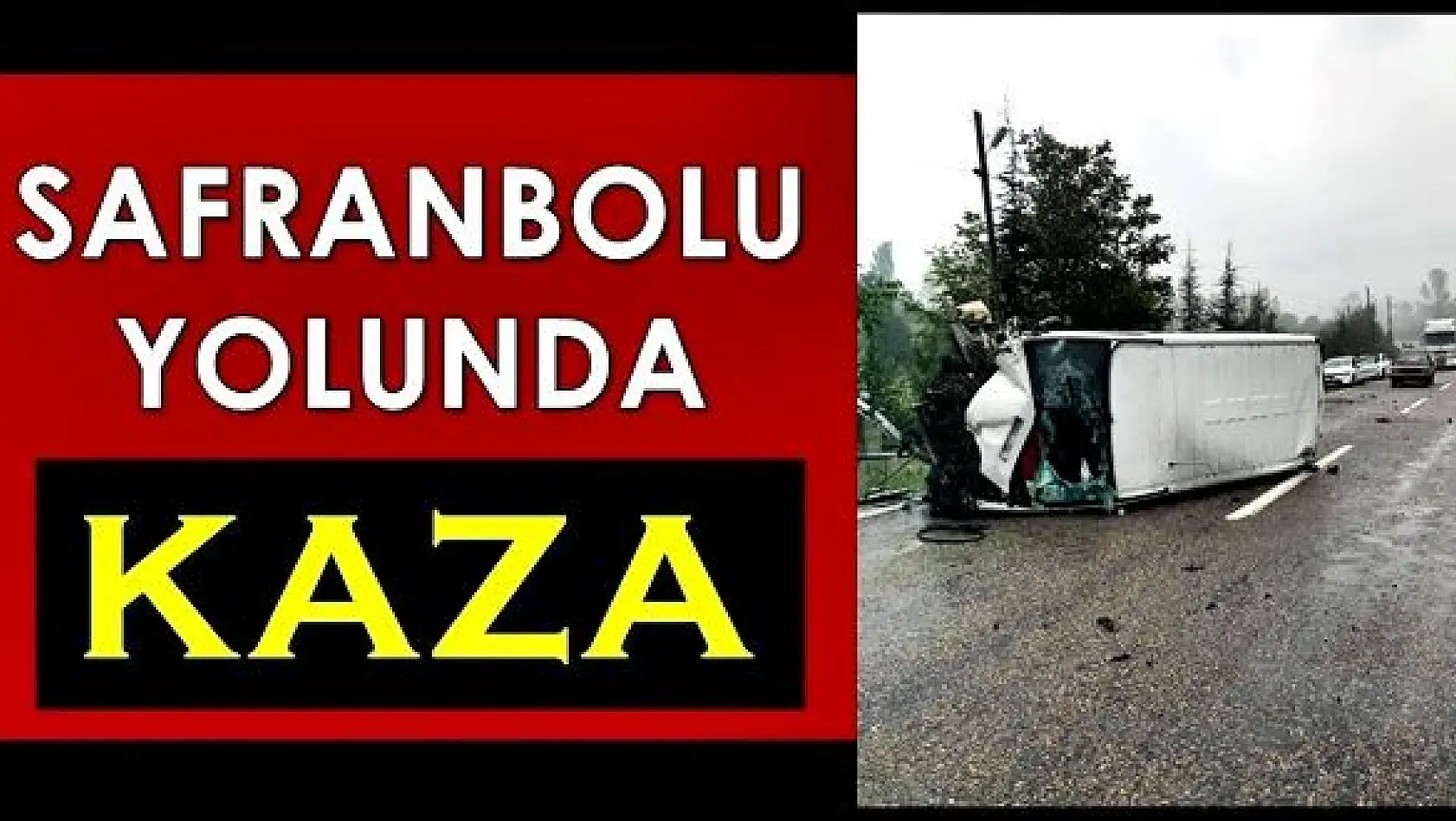 Trafik levhalarına çarparak devrildi