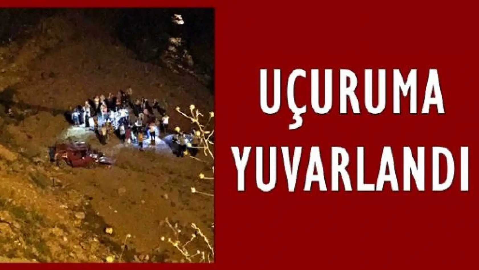 Uçuruma yuvarlandı, 3 yaralı