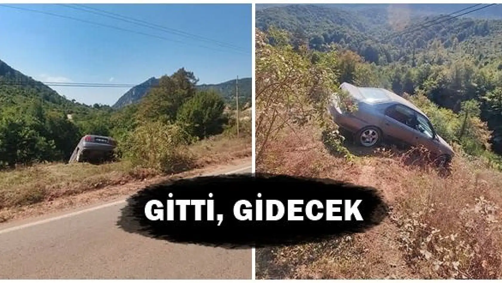 Uçurumun kenarında kaldı