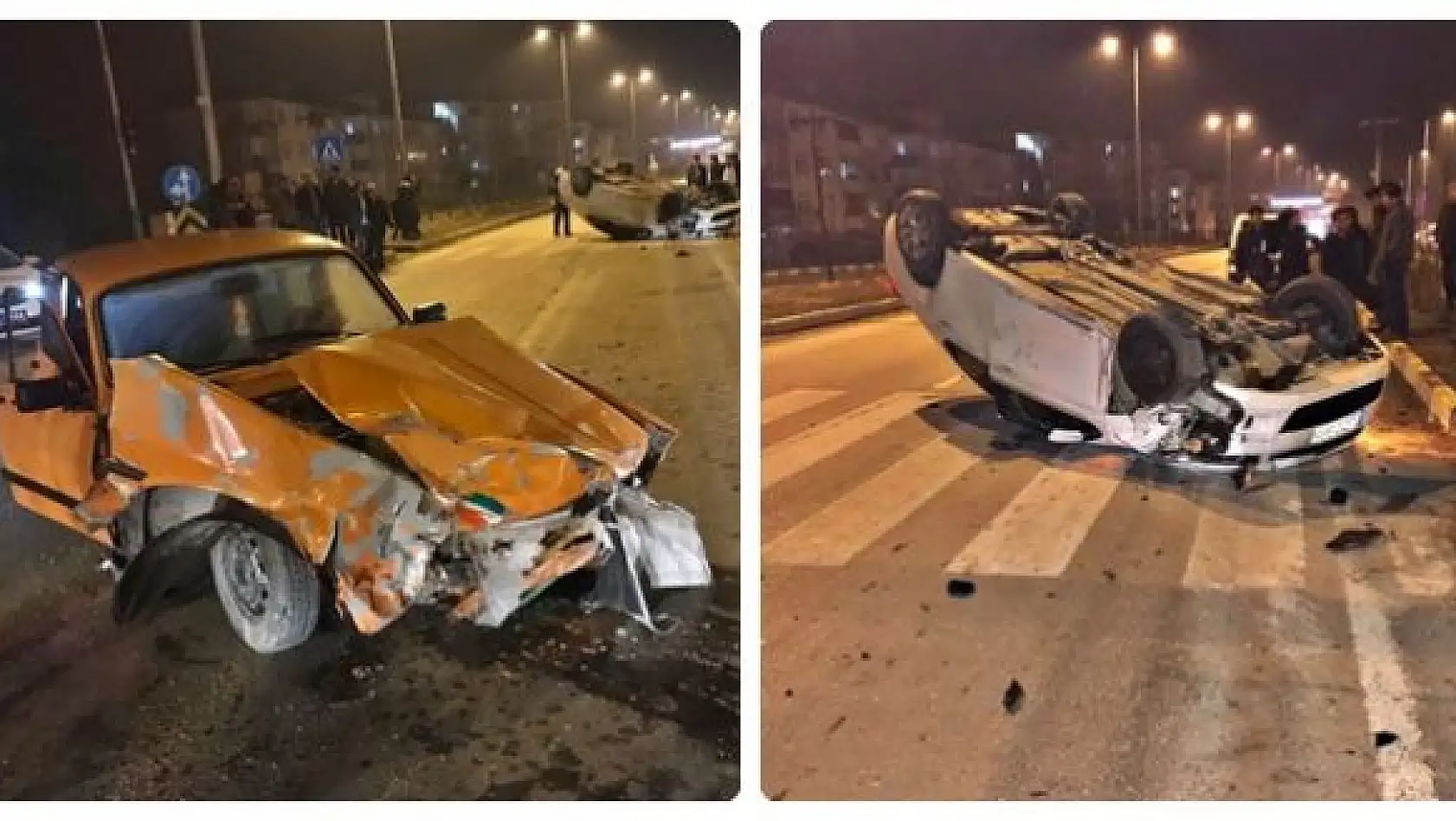 Valilik konutu kavşağında kaza