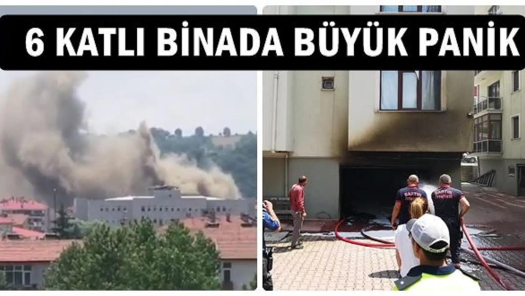 6 katlı binada yangın paniği yaşandı 