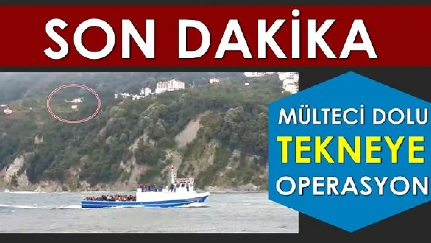 Amasra açıklarında mülteci avı