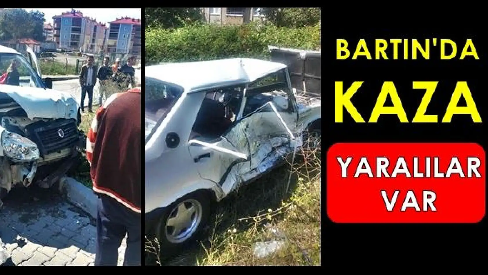 Bartın'da kaza, 3 yaralı